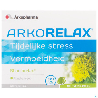 Arkorelax rhodiorelax stress blister caps  60