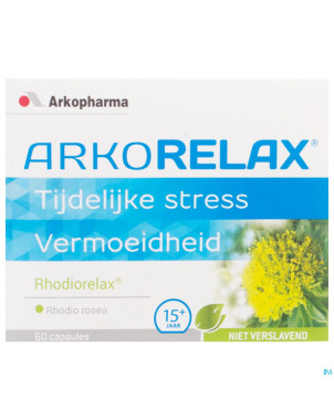 Arkorelax rhodiorelax stress blister caps  60