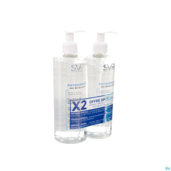 Svr physiopure eau micellaire duo fl 2x400ml