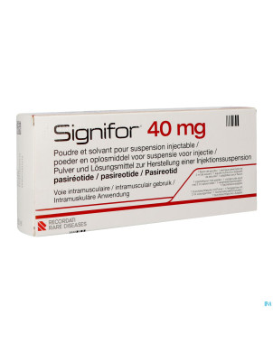Signifor 40mg pdr+solv pr susp inj 1fl+ser prerem.