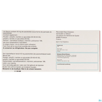 Signifor 40mg pdr+solv pr susp inj 1fl+ser prerem.