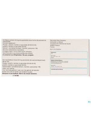 Signifor 40mg pdr+solv pr susp inj 1fl+ser prerem.