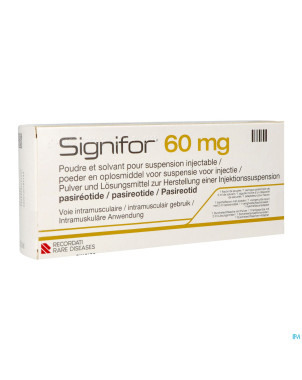 Signifor 60mg pdr+solv pr susp inj 1fl+ser prerem.