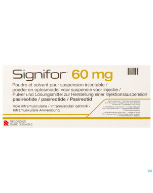 Signifor 60mg pdr+solv pr susp inj 1fl+ser prerem.