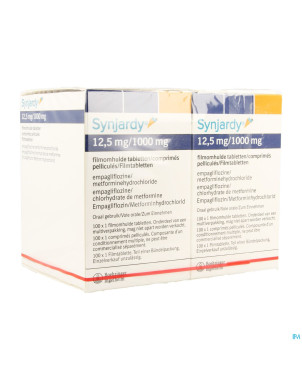 Synjardy 12,5mg/1000mg comp pell 200 x 1 ud