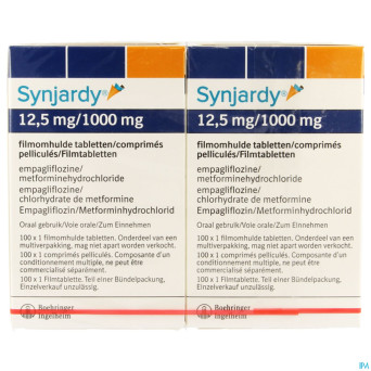 Synjardy 12,5mg/1000mg comp pell 200 x 1 ud