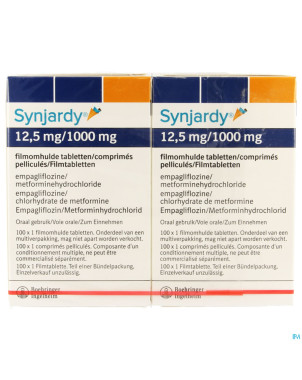 Synjardy 12,5mg/1000mg comp pell 200 x 1 ud