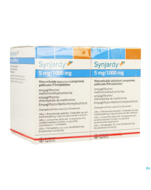 Synjardy  5,0mg/1000mg comp pell 200 x 1 ud