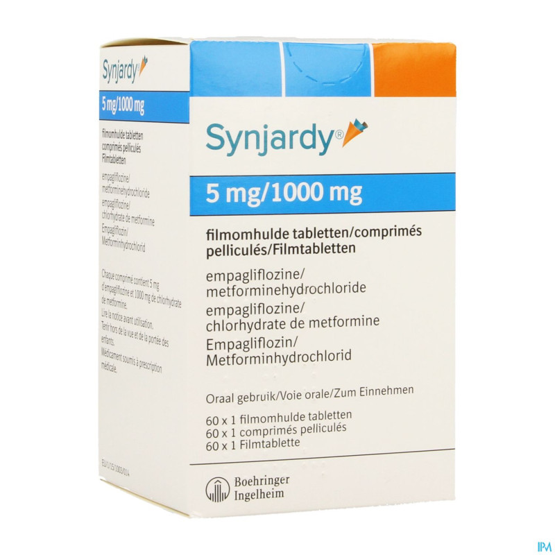Synjardy  5,0mg/1000mg comp pell  60 x 1 ud