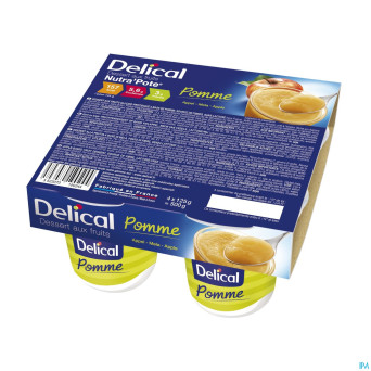 Delical nutra pote pomme pomme    4x125g