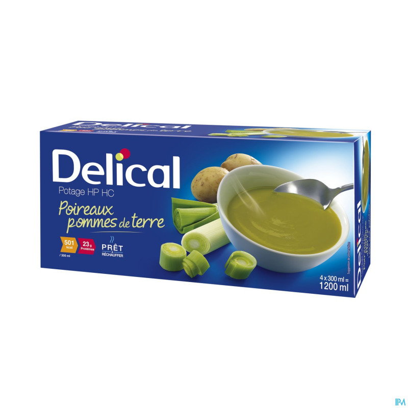 Delical potage hp hc poireaux pommes terre 4x300ml