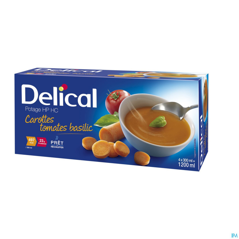Delical potage hp hc carrotte tomate basil.4x300ml