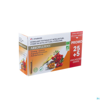 Arkofluide stimulant bio unicadoses 30 promo