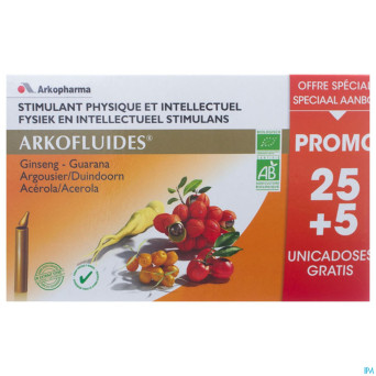 Arkofluide stimulant bio unicadoses 30 promo