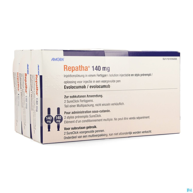 Repatha 140mg sol inj stylo prerempli 3x2
