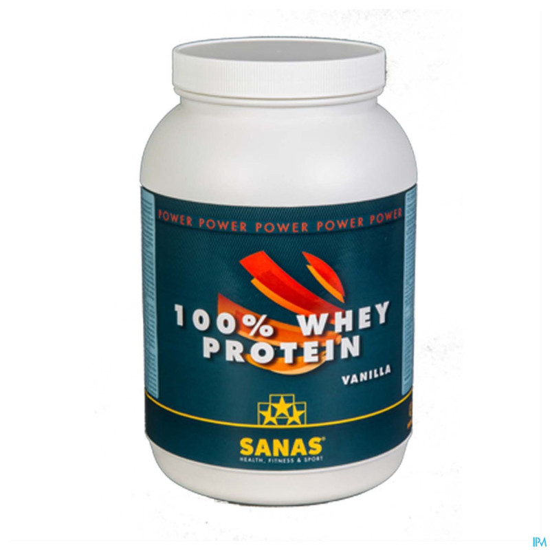 Sanas 100% whey protein pot 750g vanille