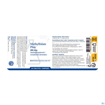 Methylfolate plus 800mcg   comp 120