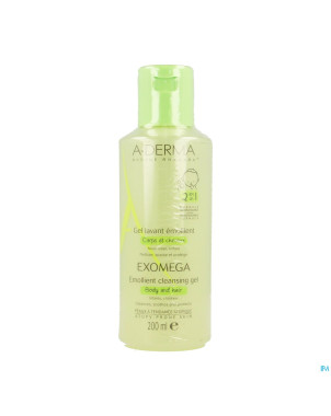 Aderma exomega gel lavant 2en1 corps cheveux 200ml