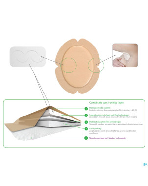 Mepilex border flex pans    7,8x10cm 5 283570