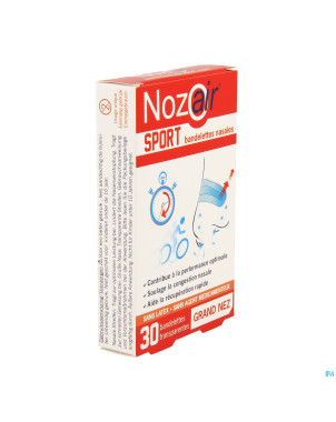 Nozoair sport bandelette nasale grand nez 30