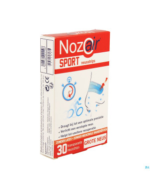 Nozoair sport bandelette nasale grand nez 30