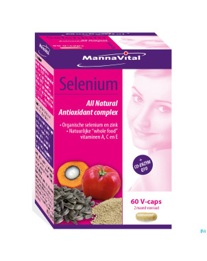 Mannavital selenium nf   v-caps  60