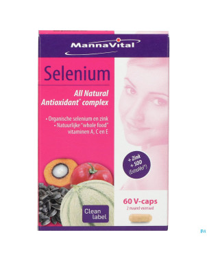 Mannavital selenium nf   v-caps  60