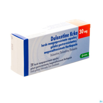 Duloxetine krka 30mg gastro resist.caps  28 x 30mg