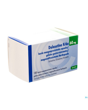 Duloxetine krka 60mg gastro resist.caps 100 x 60mg