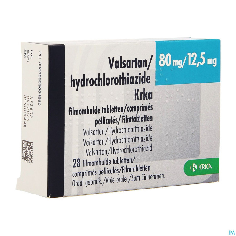 Valsartan hct krka  80mg/12,5mg comp pell  28