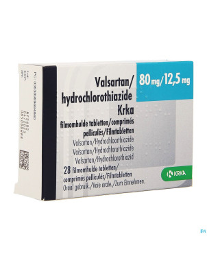 Valsartan hct krka  80mg/12,5mg comp pell  28