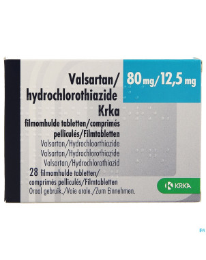 Valsartan hct krka  80mg/12,5mg comp pell  28