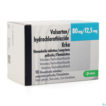Valsartan hct krka  80mg/12,5mg comp pell  98
