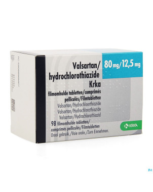 Valsartan hct krka  80mg/12,5mg comp pell  98