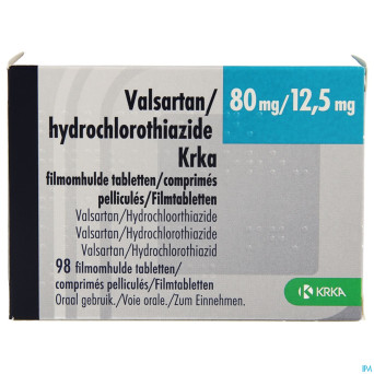 Valsartan hct krka  80mg/12,5mg comp pell  98