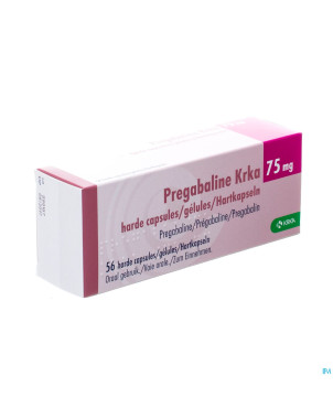 Pregabaline krka  75mg caps dur  56 x 75mg