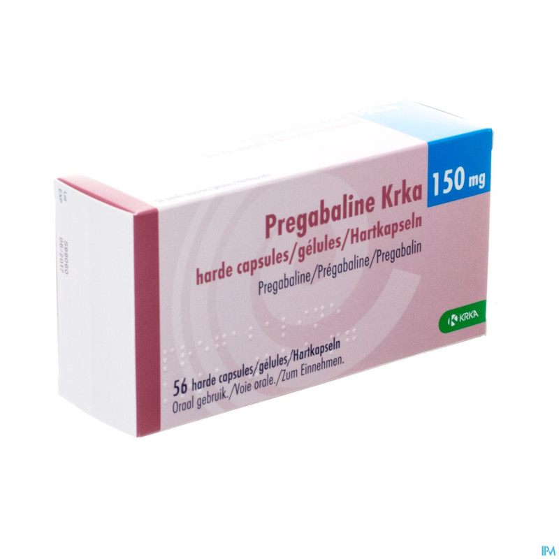 Pregabaline krka 150mg caps dur  56 x150mg