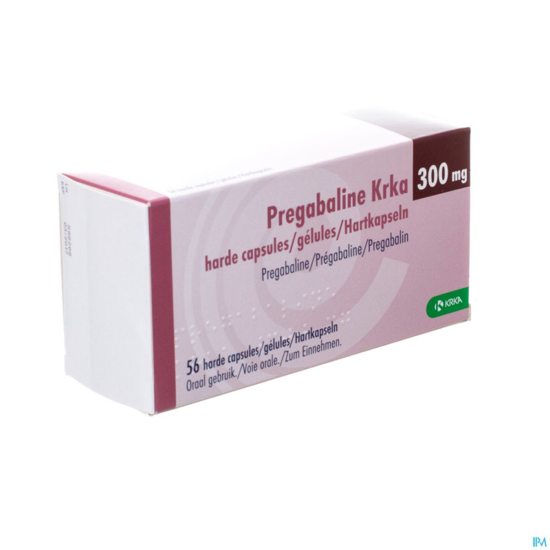 Pregabaline krka 300mg caps dur  56 x300mg