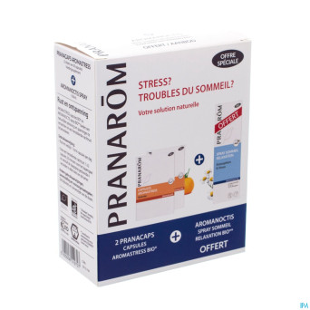 Aromanoctis spray sommeil 100ml+aromastress 2x30