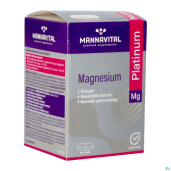 Mannavital magnesium platinum nf tabl  90