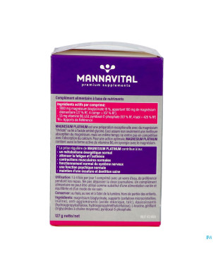Mannavital magnesium platinum nf tabl  90