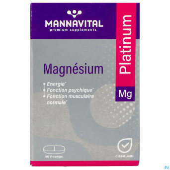 Mannavital magnesium platinum nf tabl  90
