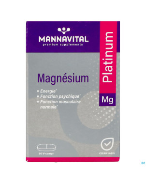Mannavital magnesium platinum nf tabl  90