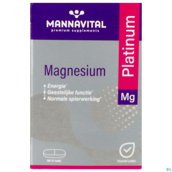 Mannavital magnesium platinum nf tabl  90