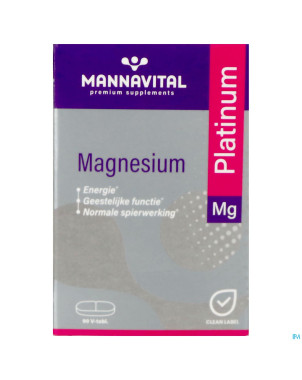 Mannavital magnesium platinum nf tabl  90