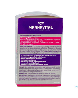 Mannavital magnesium platinum nf tabl  90