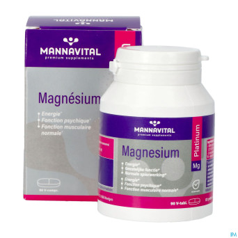 Mannavital magnesium platinum nf tabl  90