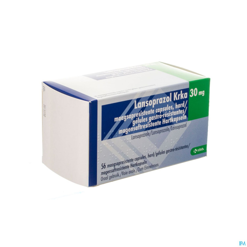 Lansoprazol krka  30mg gastro res.blist. caps  56