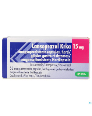 Lansoprazol krka  15mg gastro res.blist. caps  56