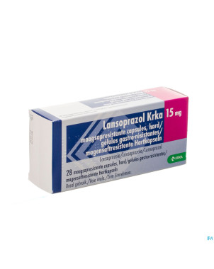 Lansoprazol krka  15mg gastro res.blist. caps  28